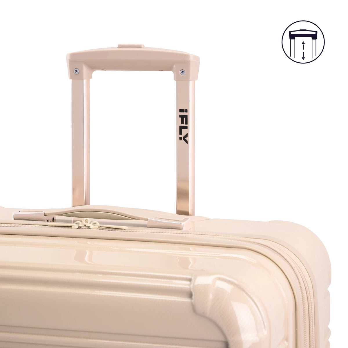 iFLY Hardside Fibertech 3.0 2 Piece Set, 20" Carry-on and 28" Checked Luggage, Gadget Gray