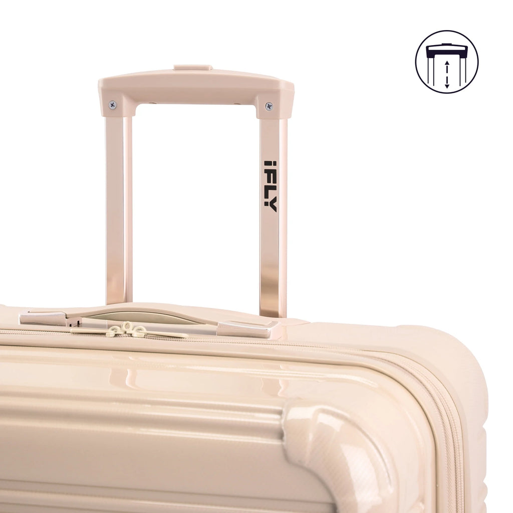 iFLY Hardside Fibertech Luggage 28" Checked Luggage, Champagne
