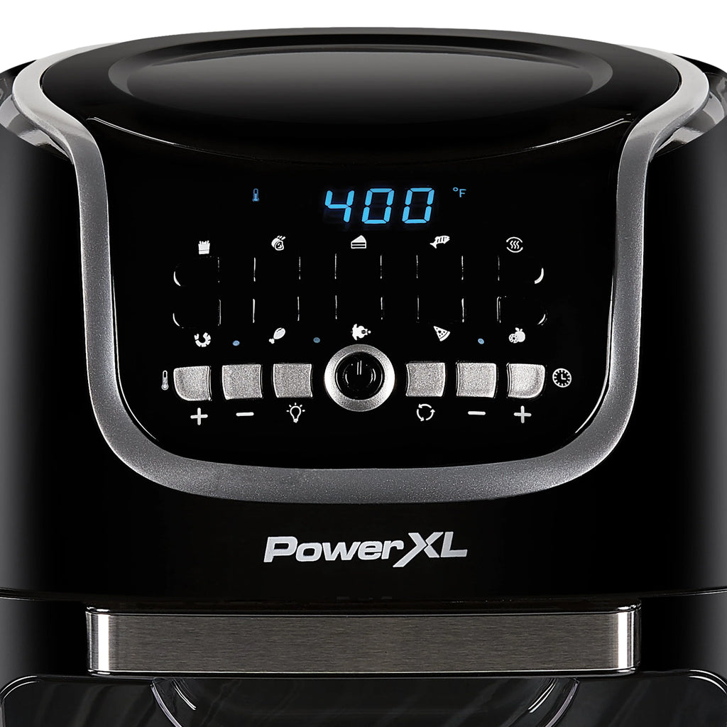 PowerXL Vortex Air Fryer Pro Plus 10 Quart Capacity, Black, 1700 Watts,