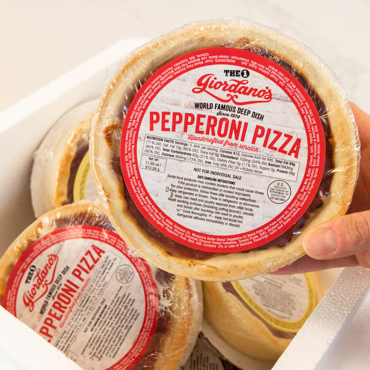 Giordano's Chicago Frozen Single-Serve Deep Dish Pizza Variety, 12 Pack