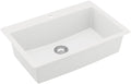 Karran Usa Qt-812 Quartz Qt 33" Drop In Single Basin Quartz Composite Kitchen Sink - White