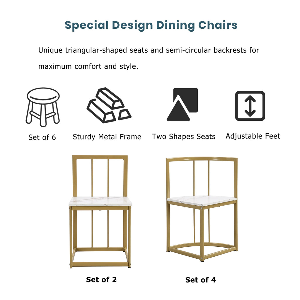 7-Piece Dining Table Set with 6Stools - Industrial Compact Kitchen Table & Chairs Sets, Space-Saving Design for Apartment, Small Space, Breakfast Nook