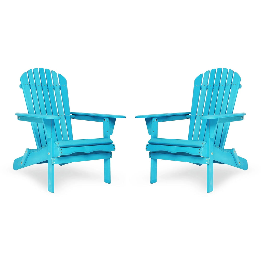 uhomepro Outdoor Adirondack Chairs Set of 2, Folding Fire Pit Chair, Weather Resistant Patio Lawn Chair for Outside Deck Garden Backyard Balcony, Gray