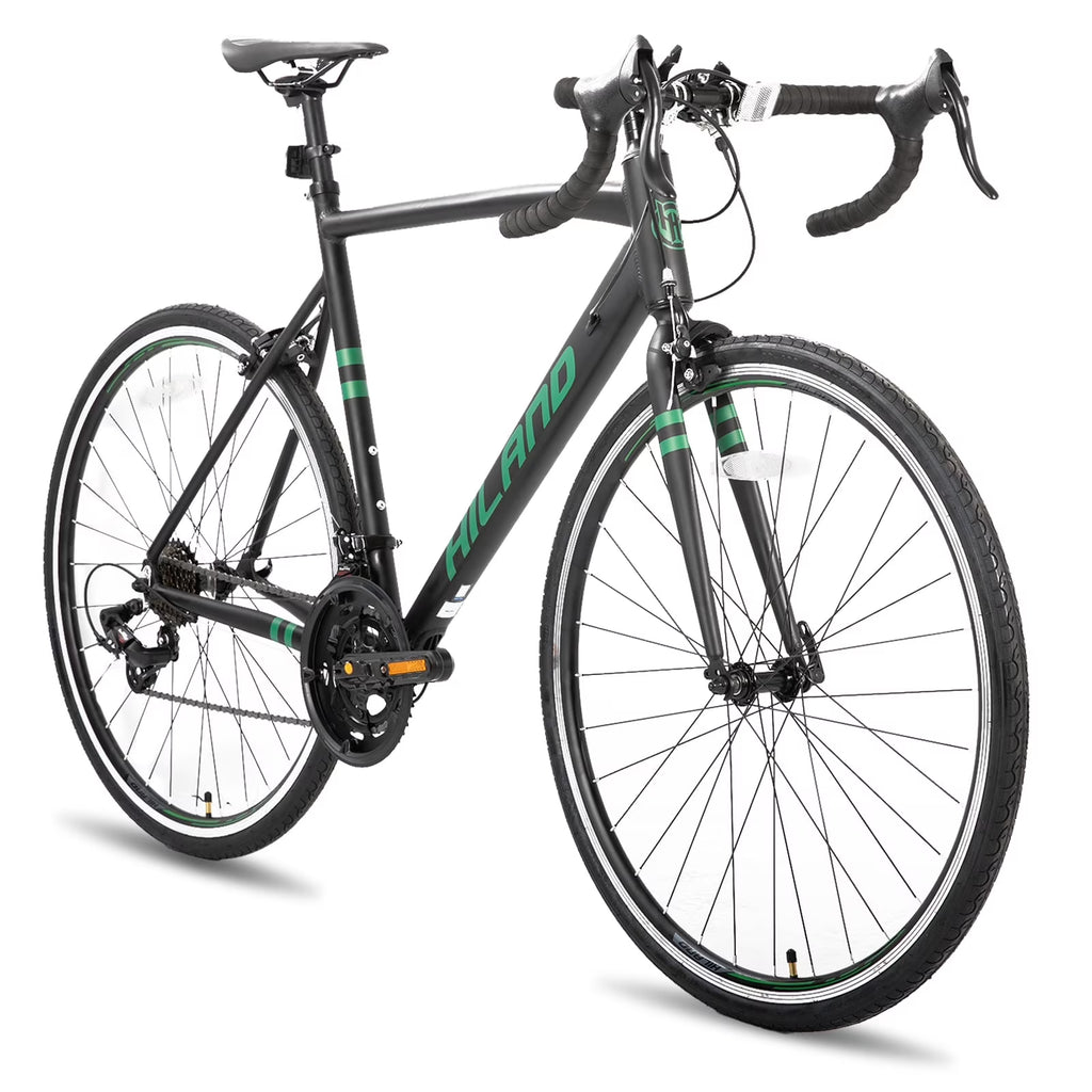 Hiland Aluminum Road Bike,Shimano 14 Speeds, 53/57cm Frame, Racing Bike for Men Mens Racing Bike