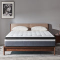 Queen Mattress, JIAVA 12" Medium Memory Foam & Spring Hybrid Mattress, Support for Adult