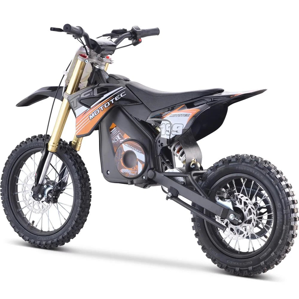 MotoTec 48v Pro Electric Dirt Bike 1800w Lithium Orange
