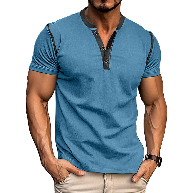 Men's short sleeve V-neck polo shirt - Gents Desire - view 25
