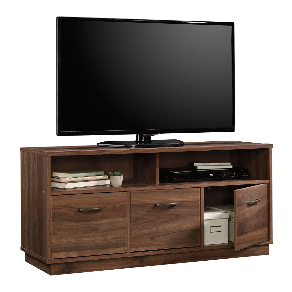 Mainstays 3-Door TV Stand Console for TVs up to 50", Blackwood Finish