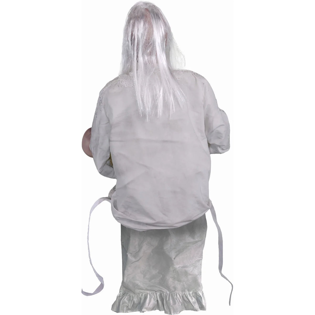 Haunted Hill Farm 2.9 ft Animatronic Gravely Granny by Tekky Halloween Decoration with Motion-Activated Sounds, HHGRVLYGRNY-1FLSA