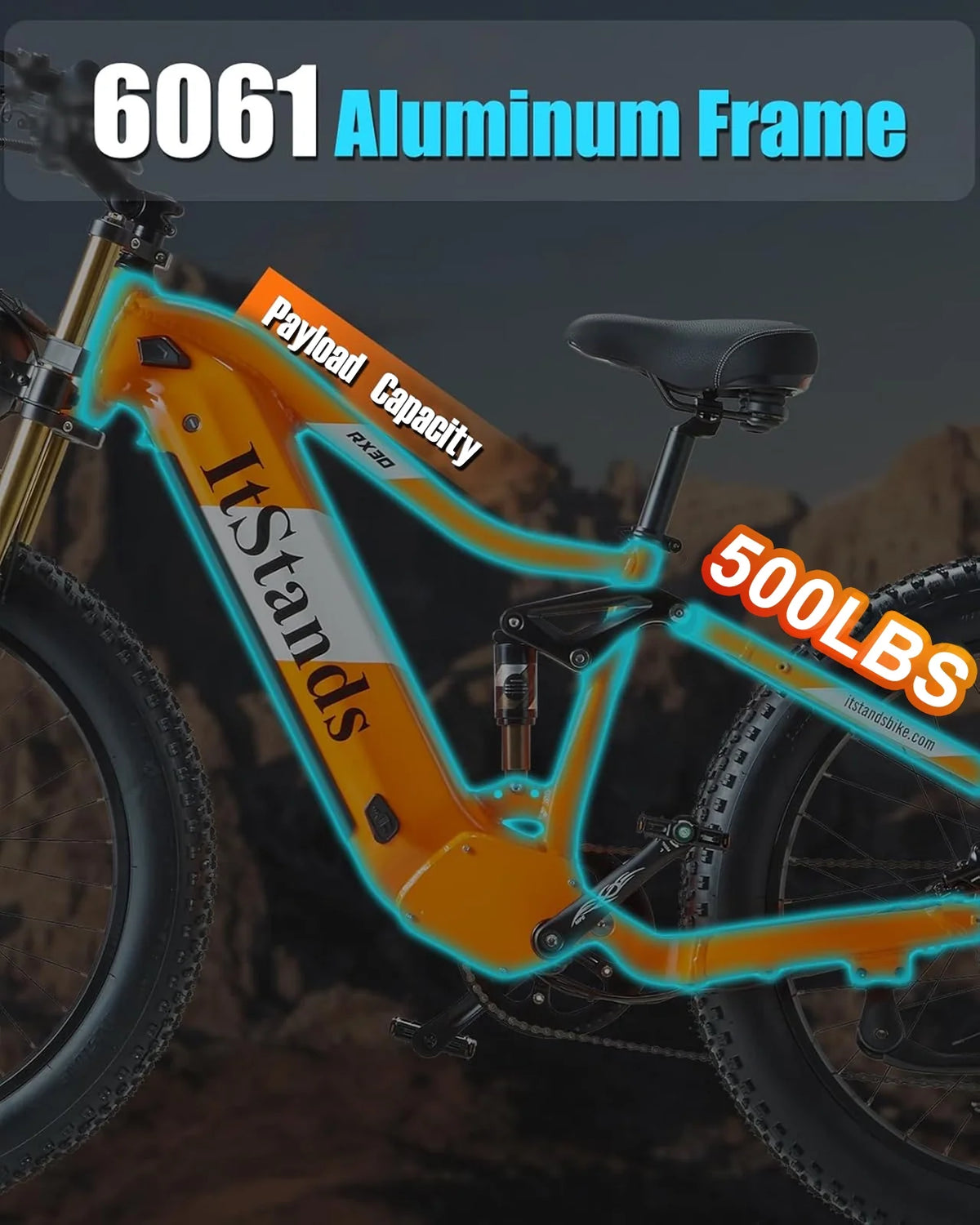 Dual Motors AWD 2000W Electric Bike for Adult 26'' UL2849 48V 30AH E-mountain bike 4.0 Fat Tire up to 35MPH&120Miles Long Range Off-road Ebike Dual Hydraulic Disc Brakes&Ful Suspension Electric Bicyc