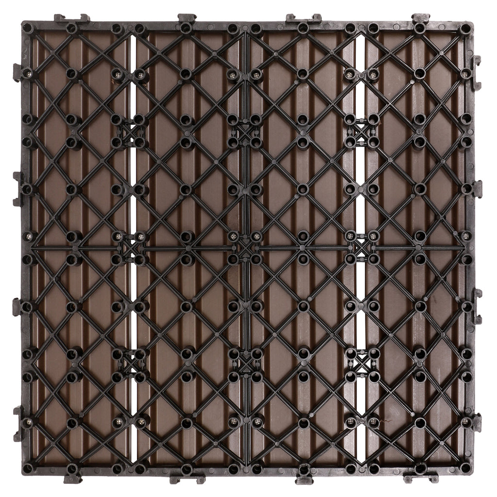 Golden Select WPC 12' x 12” Deck Tiles, 24 Tiles