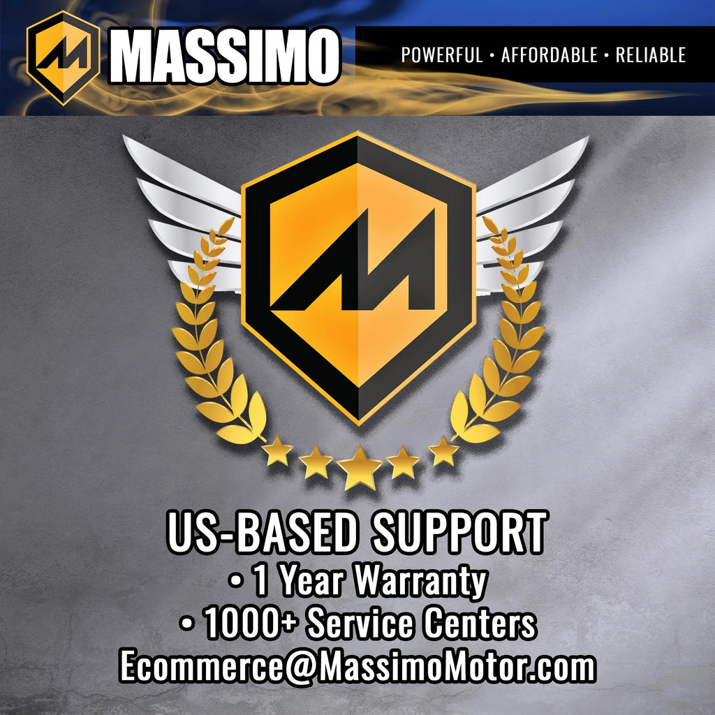 Massimo MSA450F Adult ATV Quad 352cc 25 HP 4 Stroke 4-Wheeler - Sand
