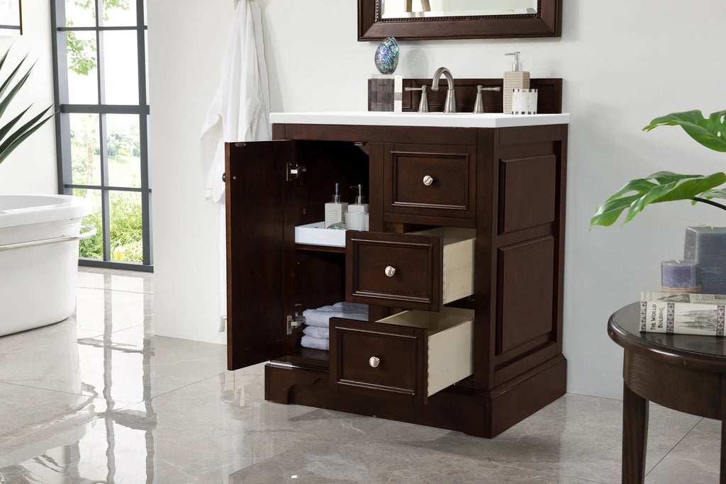 James Martin Vanities 825-V30-3Wz De Soto 30" Free Standing Single Basin Vanity Set - Wood