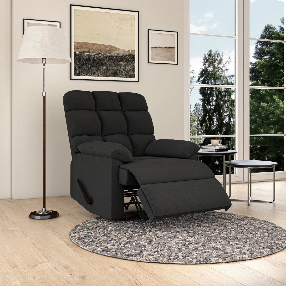 Mainstays Crimson Red Microfiber Recliner