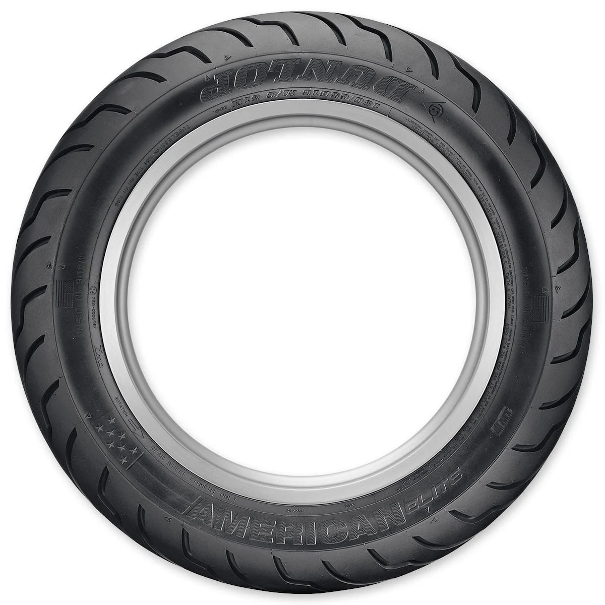 Dunlop American Elite Rear Motorcycle Tire 180/65B-16 (81H) Black Wall