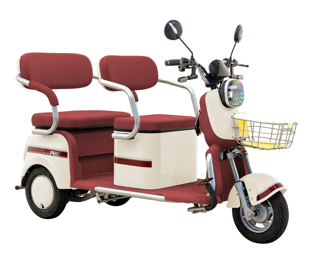 Massimo MGC E-Trike 3-Wheel Electric Cart – 17 MPH, 2-Seater Adult Scooter – Blue