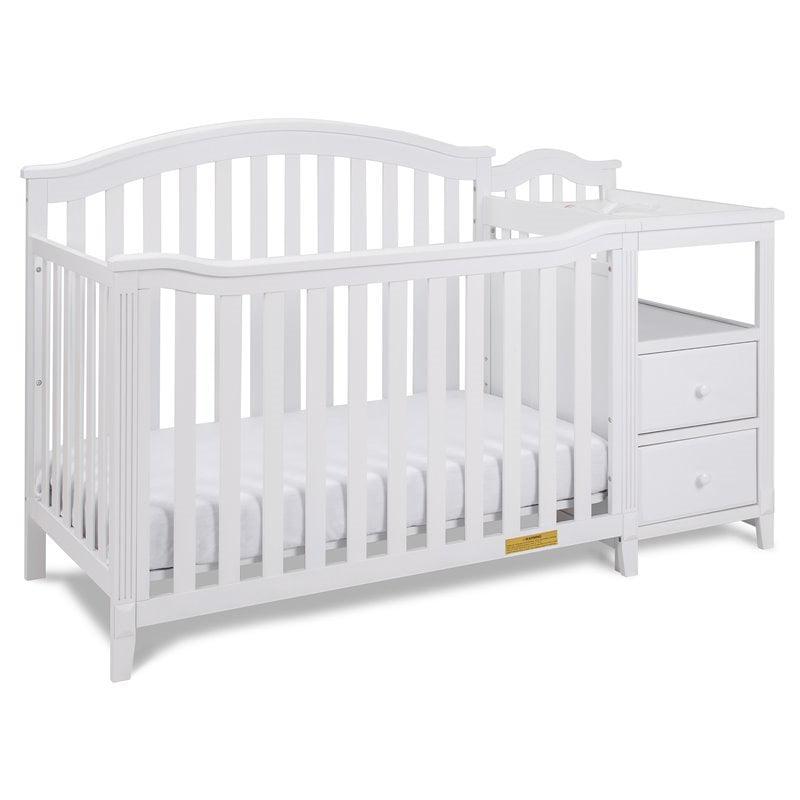 AFG Baby Furniture Kali 4-in-1 Convertible Crib and Changer White