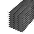 Set of 8 Arrow 45" x 27" Galvanized Corrugated Steel Roof Panels for DIY Shed, Garage, Carport, Charcoal