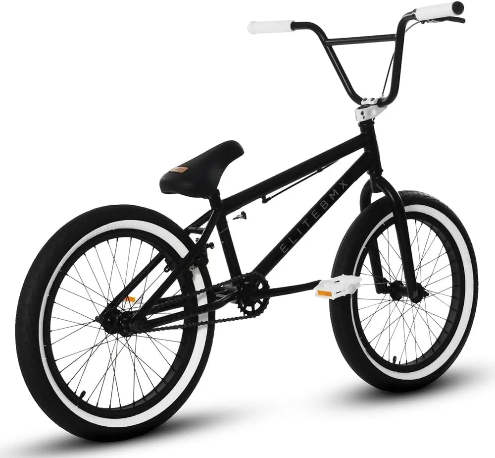 Elite BMX Bicycle 20” Freestyle Bike - Stealth Blue Purple Ideal for Ages 7 to 18 Years