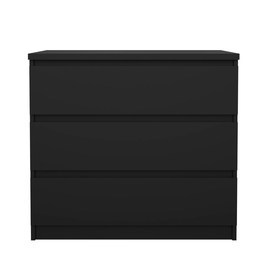 Tvilum Scottsdale 3 Drawer Chest Dresser for Adults, White High Gloss