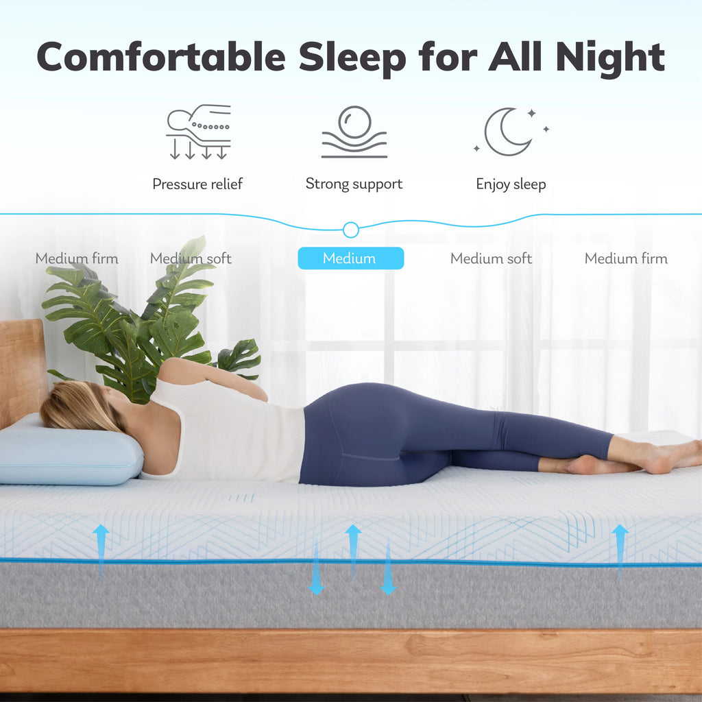 MLILY Queen Mattress, Gel Memory Foam 10" Mattress in a Box, Ego Serenity