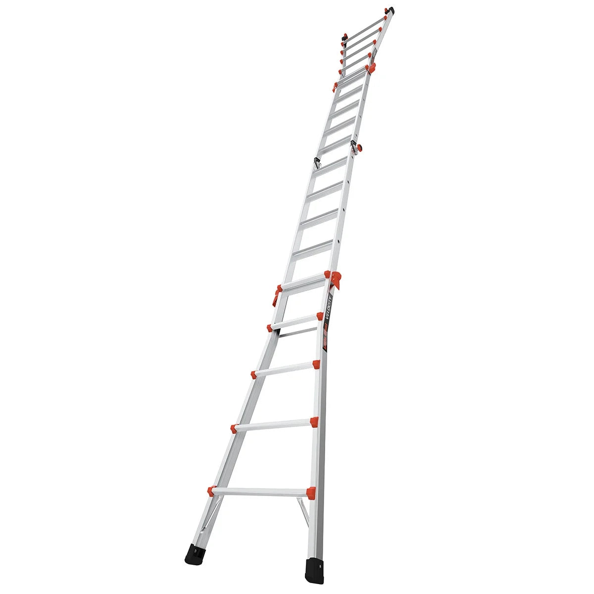 Little Giant Ladders Velocity 22-ft Multi-Position Ladder, Aluminum, 300 lb Capacity, Telescoping, A-Frame, Extension, with Wheels and Slip-Resistant Feet