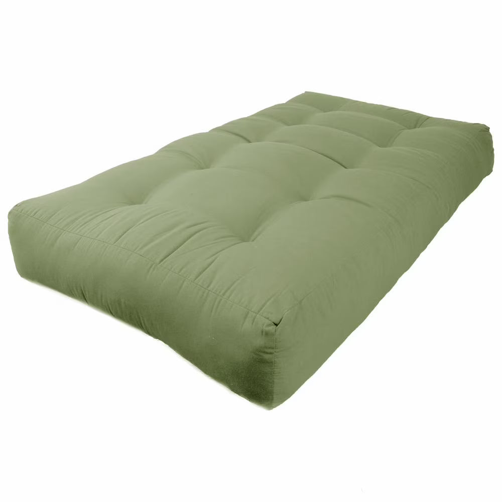 Blazing Needles Renewal 10-inch Twill Full-size Futon Mattress - Sage - Sage