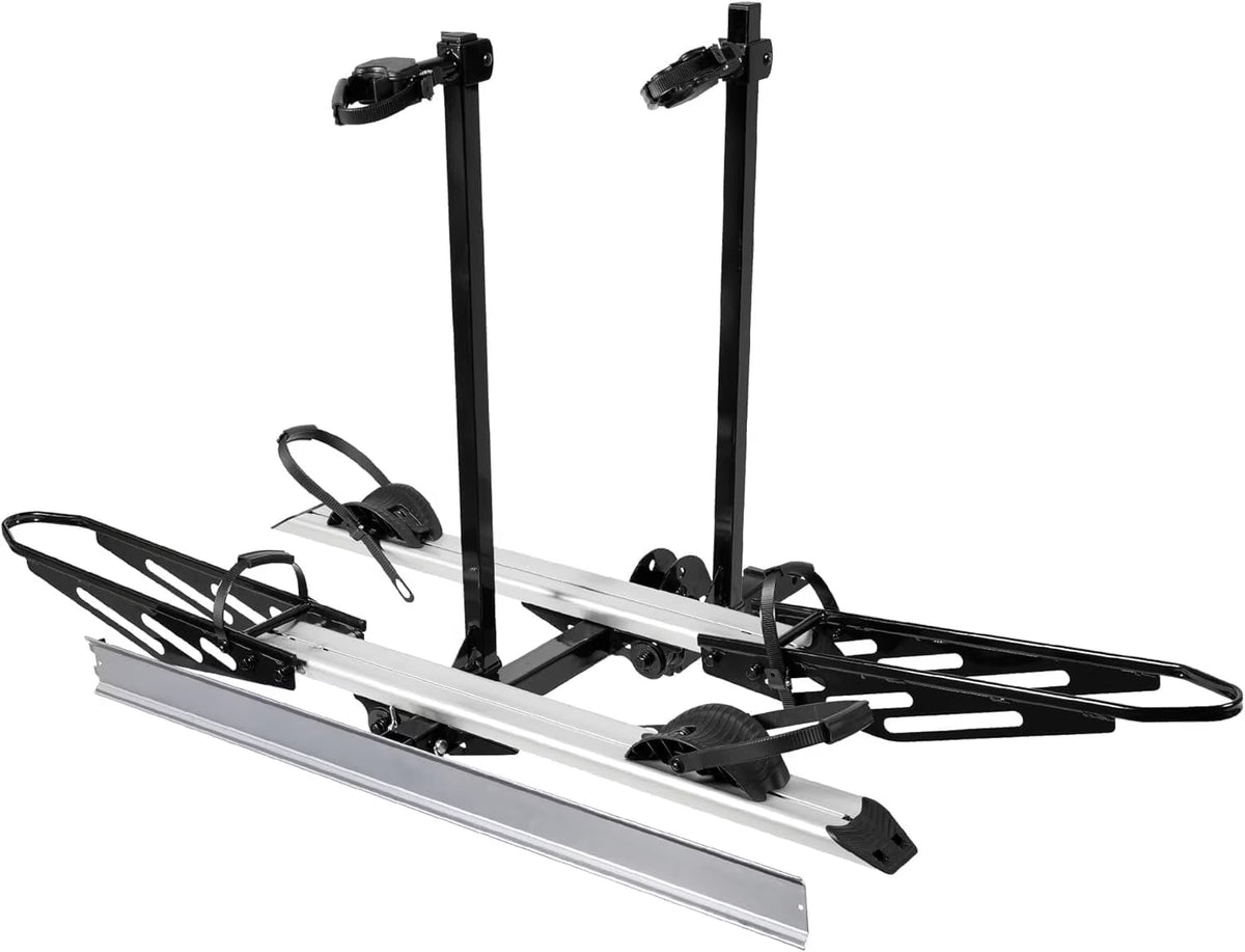 Young Electric Ebike Rack, 200lb Capacity, Alloy Steel Hitch Mount, Fits 5-Inch Fat Tire Bikes, 2-Inch Receiver