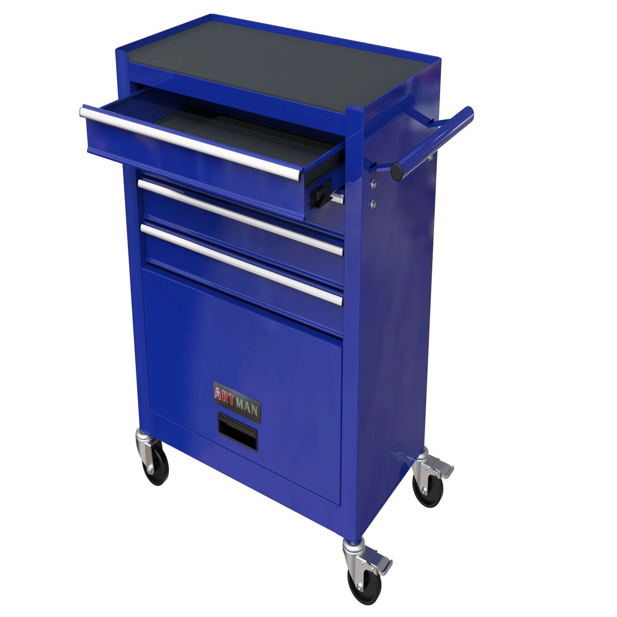 Roromall Rolling Tool Chest Removable Metal Tool Cart Storage Cabinet Tool Set with 4 Wheels Drawers and Tools