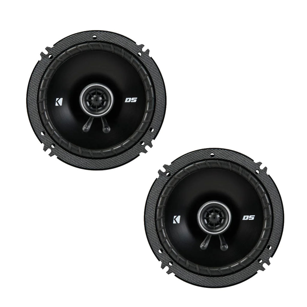 Kicker DSC650 6.5-Inch (160-165mm) Coaxial Speakers, 4-Ohm bundle