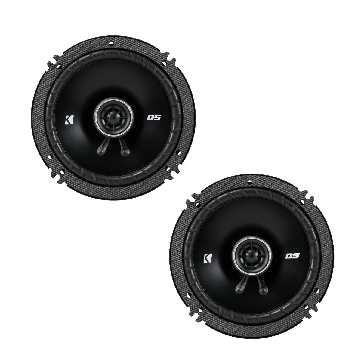 Kicker DSC650 6.5-Inch (160-165mm) Coaxial Speakers, 4-Ohm bundle