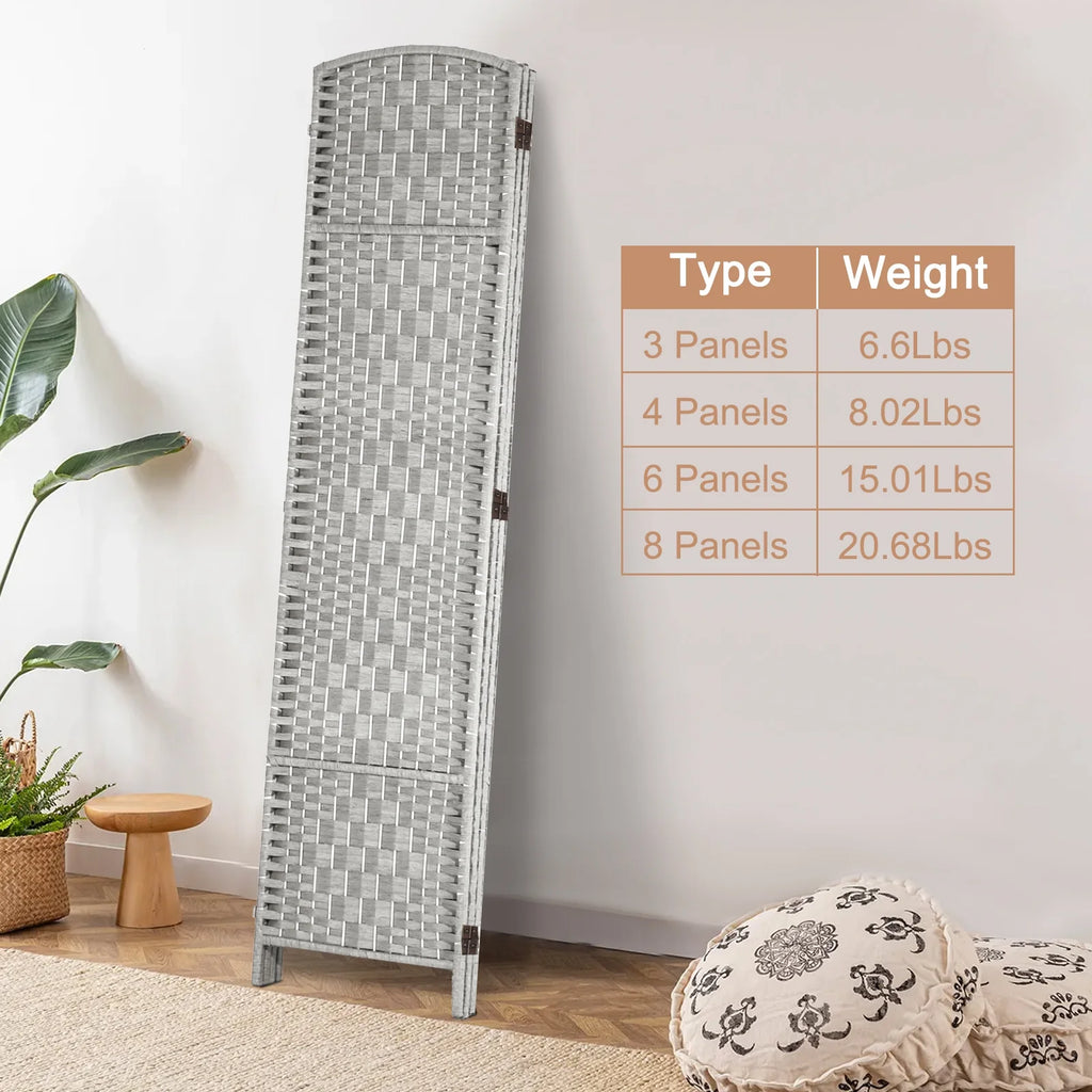3-Panel Room Divider, 6 ft Office Partition Walls Wood Divider Folding Portable Privacy Screen, Room Dividers and Folding Privacy Screens for Home, Room Separator Wall Dividers,Black