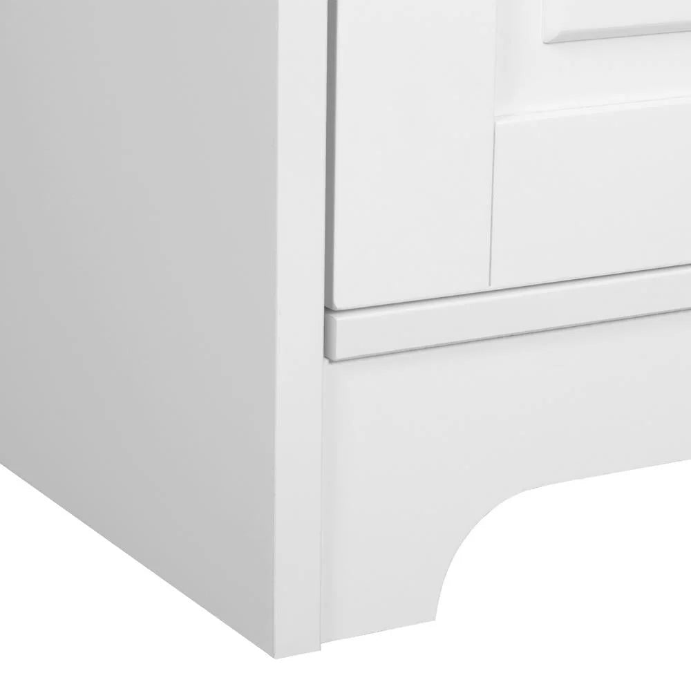 UBesGoo 72" Traditional Freestanding Kitchen Pantry Cabinet Wardrobe Armoire, White