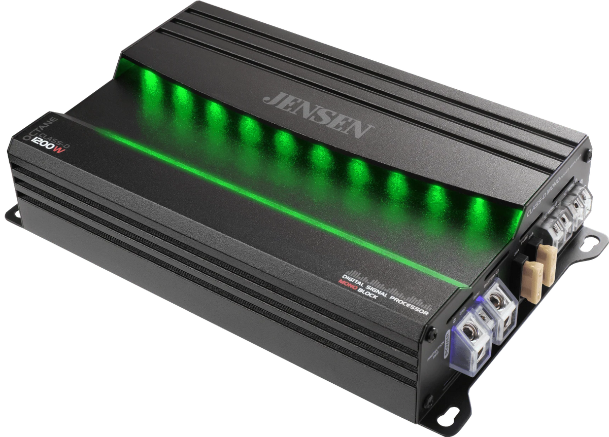 JENSEN XDA91RB Class-D Mono Amplifier with 240 Watts x 1 RMS,1200 Watts Peak Power