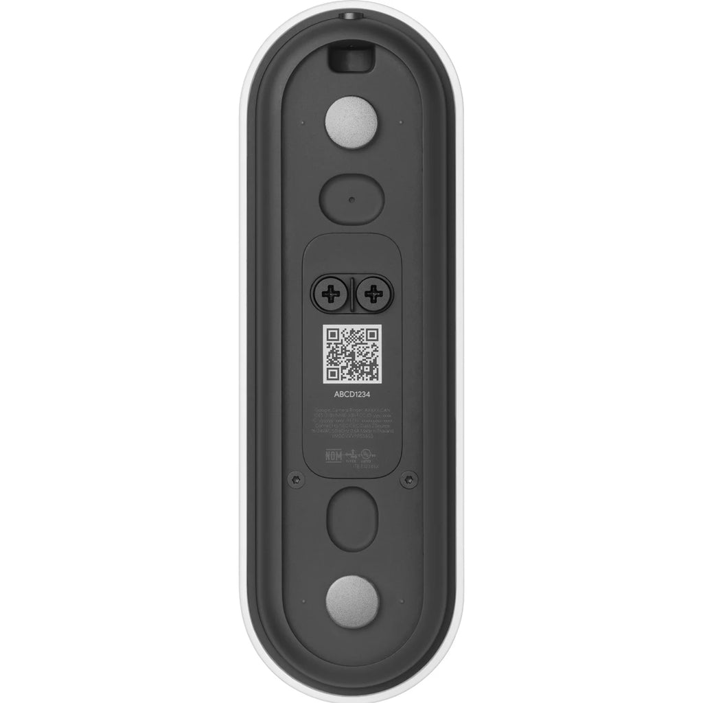 Google Nest Doorbell (Wired, 2nd gen) - Video Doorbell Camera - Doorbell Security Camera - Snow