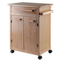 Winsome Wood Hackett Kitchen Storage Cart, Natural Finish