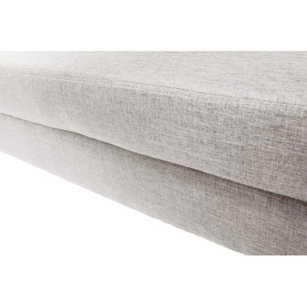 66.9" W Loveseat Sofa, Mid Century Modern Decor Love Seat Couches for Living Room, Polyester Upholstered Loveseats Furniture, Solid and Easy to Install Small Couch for Bedroom, White