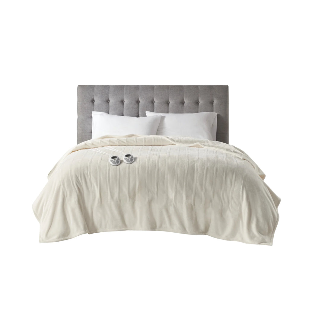 Serta Gray Polyester  Electric Blanket, Queen
