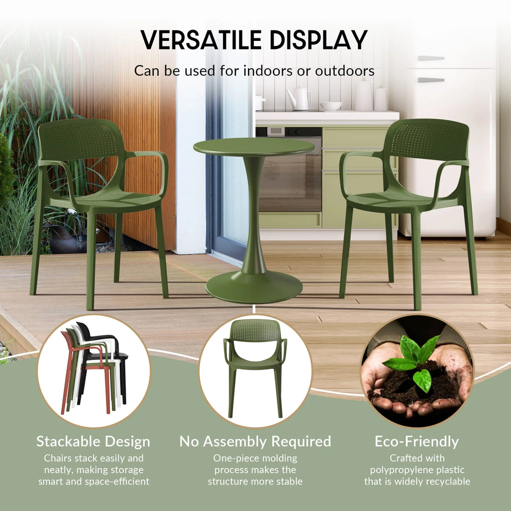 WestinTrends Playa 7-Piece Outdoor Rectangular Metal Patio Dining Table Set With Stackable Patio Dining Chairs, Red