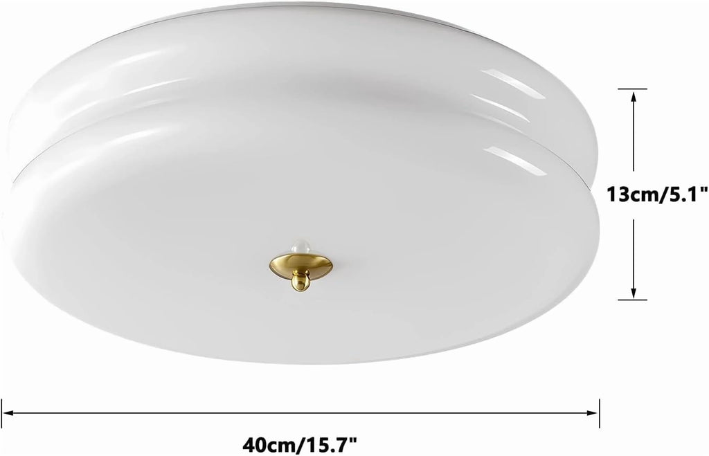 KCO Lighting Mid Century Modern LED Ceiling Lights Mint Green Glass Ceiling Lamp Large Hallway Ceiling Light