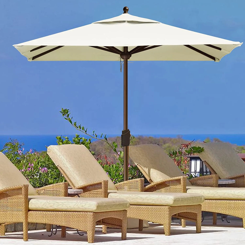 EliteShade Sunumbrella 6x6Ft Square Market Umbrella with Ventilation