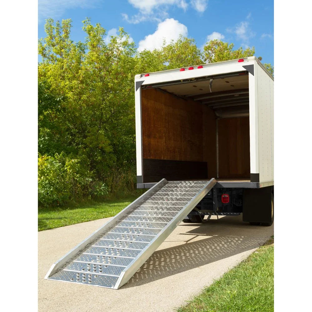 10' Aluminum Box Truck Walk Ramp for 10-36in Load Height
