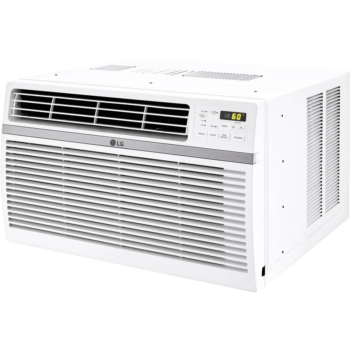 LG 8,000 BTU 340 Sq ft Window Air Conditioner with Remote Control, White, LW8016ER