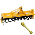 Sigma Heavy Duty 3 Point Hitch Rotary Tiller 6' FT 72" in. Work with 3 PT CAT I Hitch Tractor PTO Driven Gear Drive with PTO Shaft