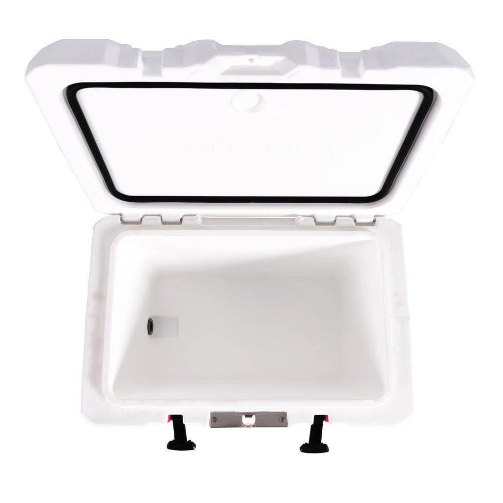 Lifetime 55 qt Bear-Resistant Camping Cooler, Premium High Performance, Ice Retention, Hard Cooler, 60 Can Capacity, Light Gray (90949)