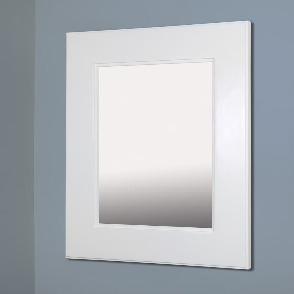 14x18 Contemporary White Mirrored Medicine Cabinet by Fox Hollow Furnishings