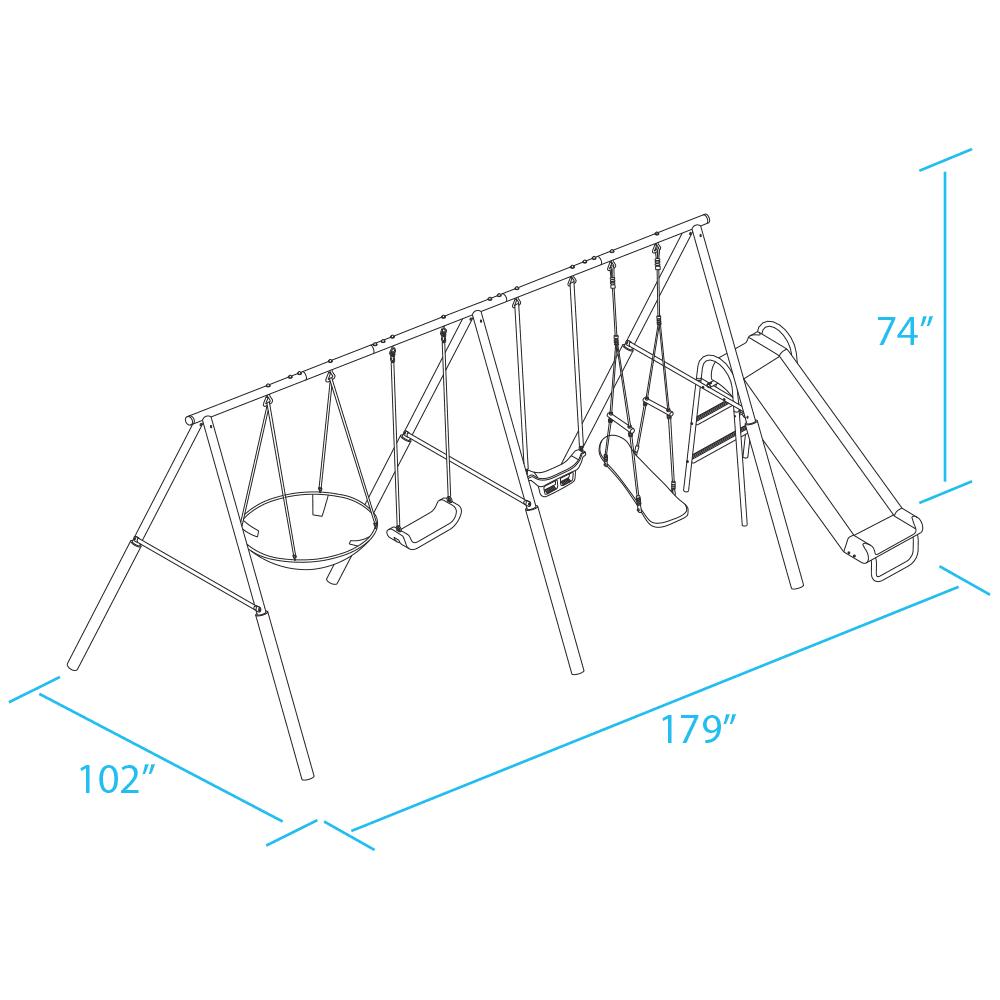 XDP Recreation Surf N Swing Set with Wave Slide. Super Disc Swing. Swing Seat. Stand R Swing. &amp; Surf N Board Swing