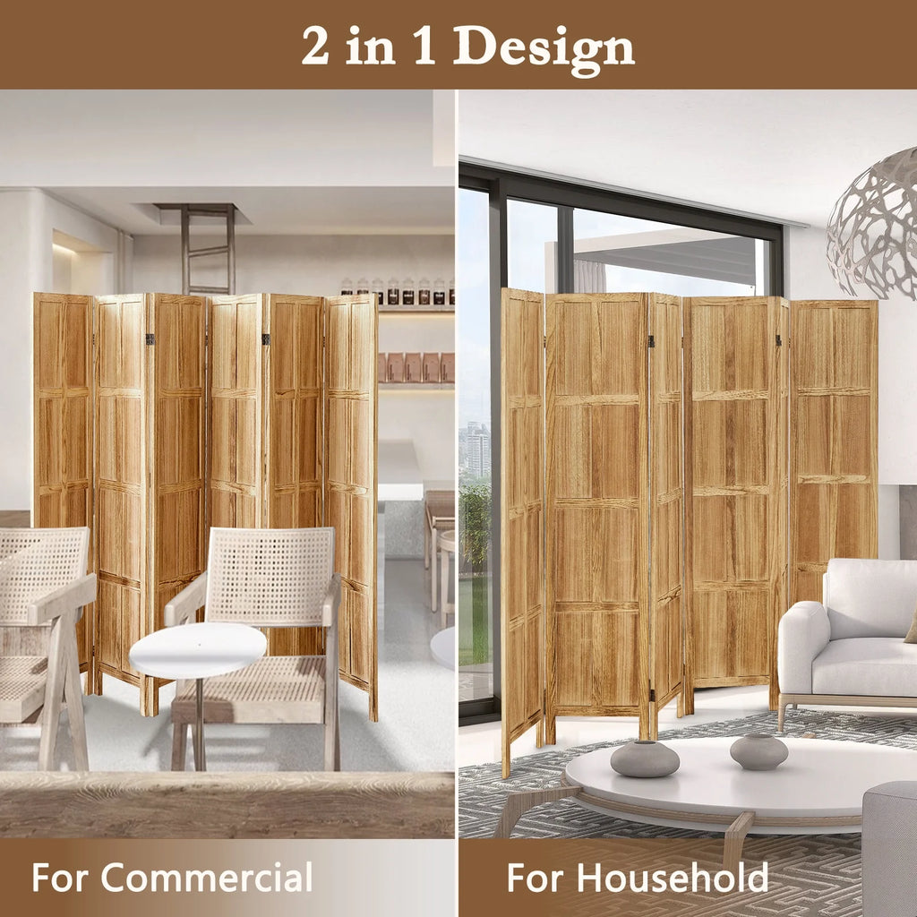 Aletheiawu 4 Panel Room Divider Wall and Folding Privacy Screens��No Installation Required��White