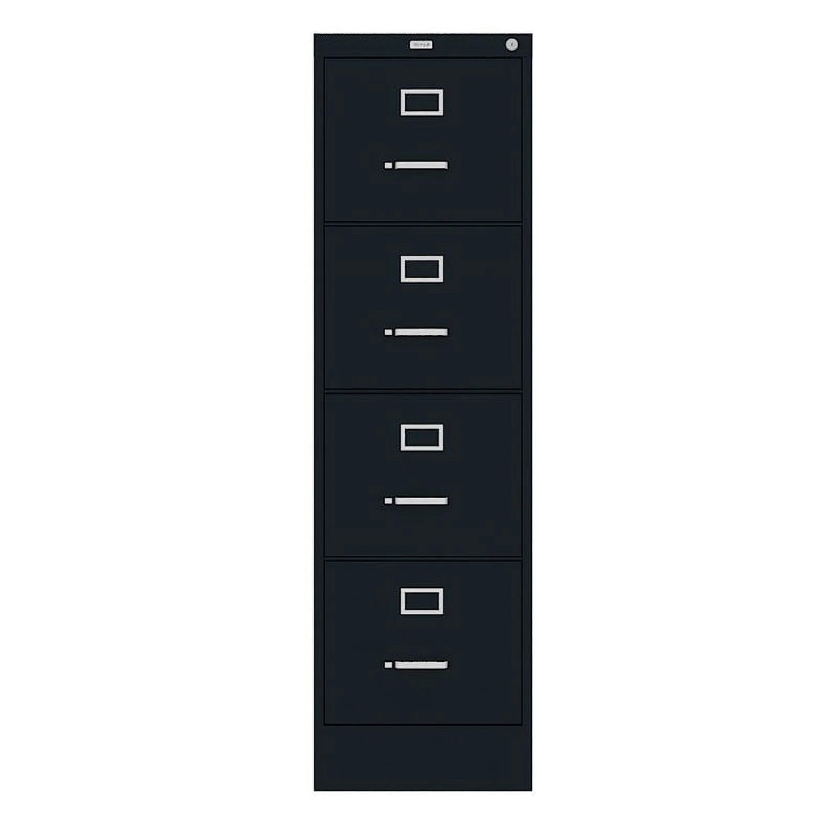 Scranton 4 Drawer 22" Deep Letter File Cabinet in Black, Fully Assembled