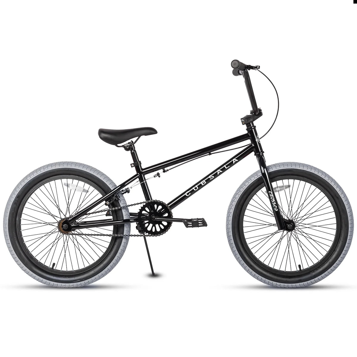 cubsala 20 in Freestyle BMX Kids Bike for Age 6-14 Years Old Boys Girls , Black & Green